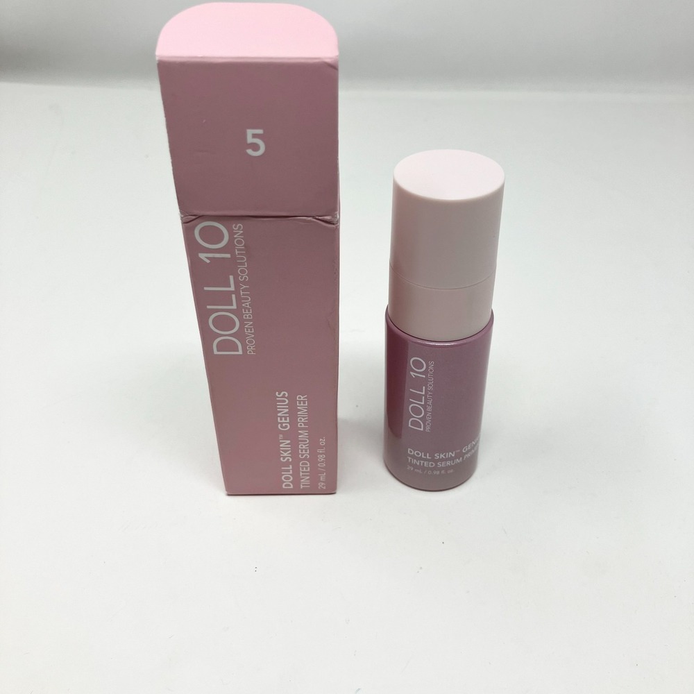 Doll 10 Skin Genius‎ Tinted Serum Primer Shade 5 Full Size 0.98 oz./29 mL New